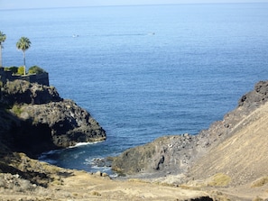 Fesselnde Aussicht auf Meer, La Gomera und Bucht