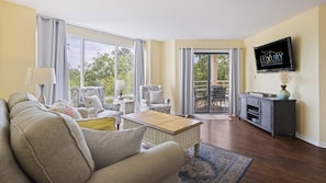Living Area to Oceanview Balcony