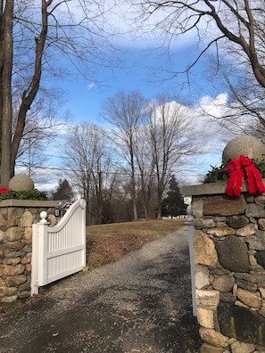 The Carriage House has its own private gated entrance and access driveway