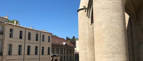 View from the windows of the living room 