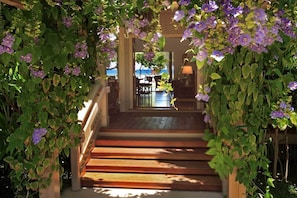 Enter through the courtyard into the home