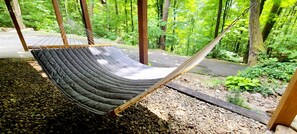 Relax in the hammock to the birds chirping