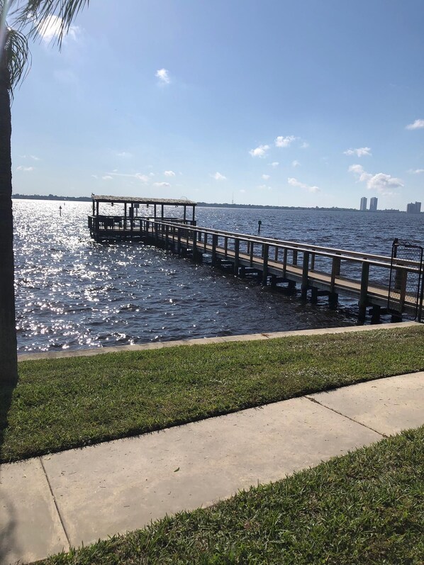 Fishing Pier with Downtown Ft Myers view 