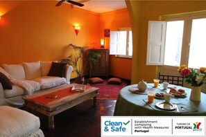 Cool, spacious & quiet, a stylish sitting room, unique to Lagos.