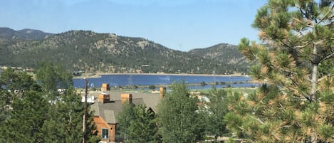 View of Lake Estes from the deck.