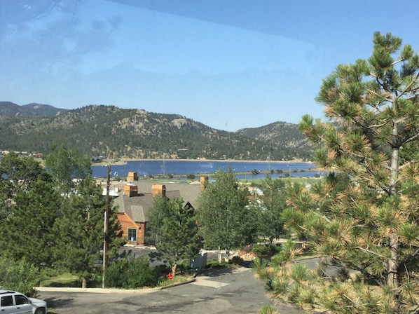 View of Lake Estes from the deck.