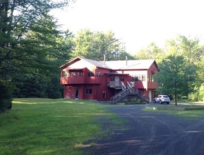 View of the house from the driveway