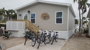 Welcome to our waterfront oasis. We have 4 new bikes for you to explore with!
