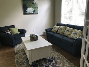Den includes DVD player.