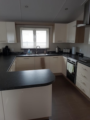 large fully equipped kitchen
