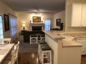 Kitchen and the Living Room