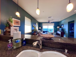 Ocean view from kitchen