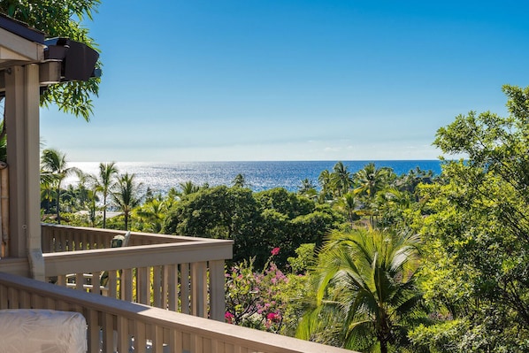 Enjoy ocean views from our lanai