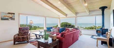 Living room with ocean view