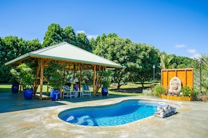 Child proof gate has been added around the pool perimeter