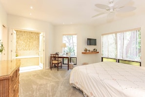 Bedroom 1: King bed