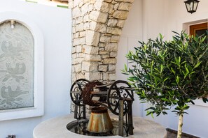 The Bridge House - The water well by the entrance of the house