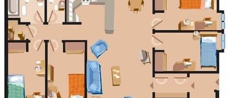 Chalet Style Apartment Floor Plan