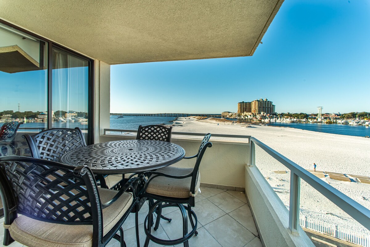 ✨GR8 Condo~Updated~Destin Harbor Views~Pool~Wlk2Beach~2BR East Pass 407
