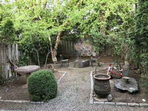 Backyard area