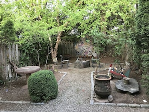 Backyard area