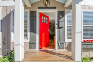 This fresh entryway will welcome you during your stay.