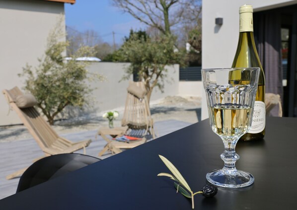 Dining area on the terrace