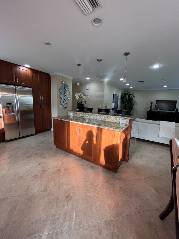 Large open kitchen 