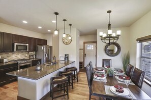 Winter Park Chalet Beautiful kitchen and dining area