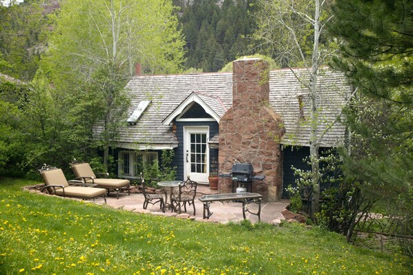 Back view of cottage