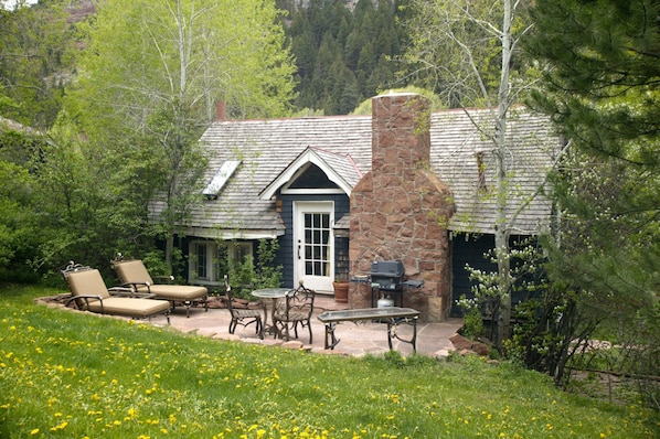 Back view of cottage