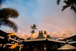 A rainbow over the common area