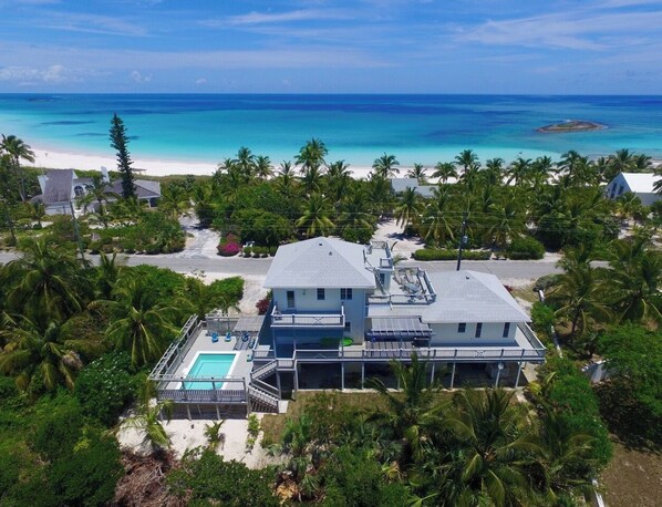 Aerial view of Salty Dolphin House, formerly Richview House.
