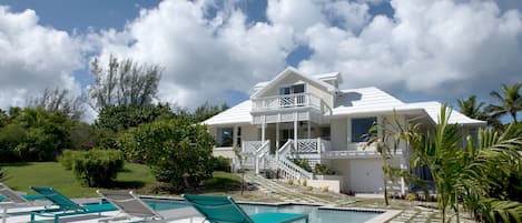 New beach house with in-ground private pool and extensive yard and gardens