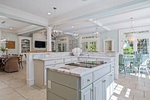 Newly remodel kitchen view into great room