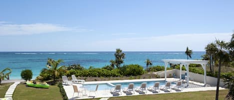 Our new heated oceanfront pool.