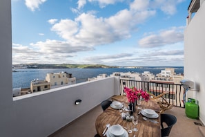 Sunny Terrace With Spectacular Sea Views.  