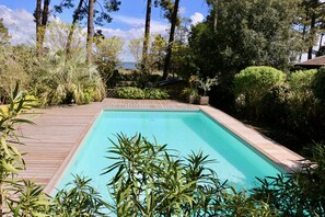 Piscine vue de la maison/Pool view from home