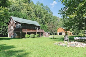 Our cabin next door that we also rent. Plenty of room for both.