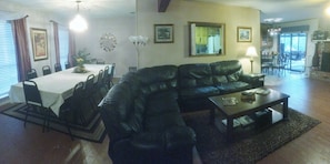 Another view of living dinning areas for your family gatherings