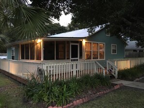 Front of "The Nest" Beach House evening pic