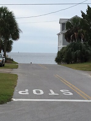 View from front porch of "The Nest". 100 steps to the white sand beach!
