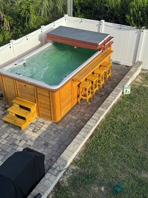 New heated swim spa just delivered! 
More pictures coming soon!