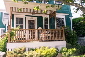 Great hangout porch facing Commercial Street and Provincetown Harbor!