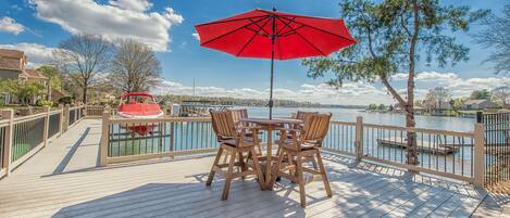 Beautiful view from the over the water dock