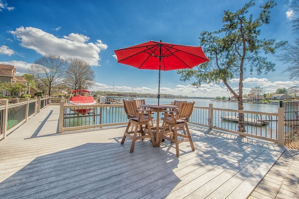 Beautiful view from the over the water dock