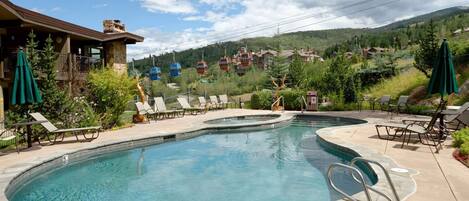 Each complex we offer provides a heated pool and hot tub
