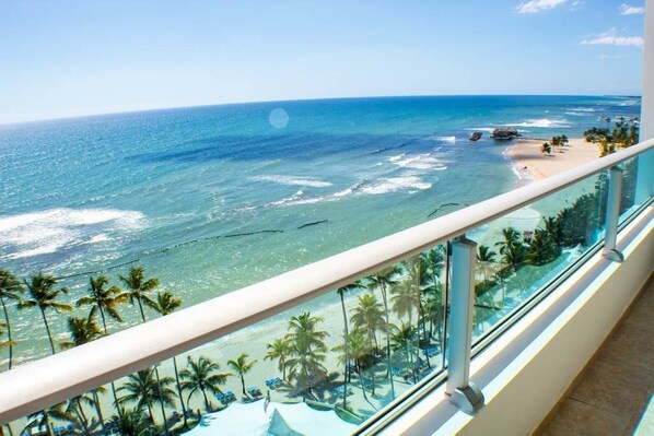 Balcony View to our wonderful beach.