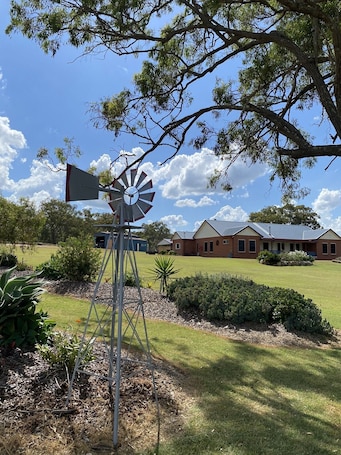 Looking at the house from the street
