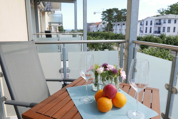 Ausblick vom Balkon